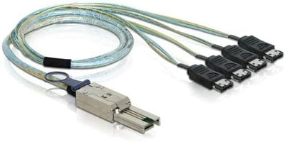 DELOCK Cable SAS Mini 26PIN to 4X ESATA (SFF 8088-4X ESATA) 1M Cable DE SATA