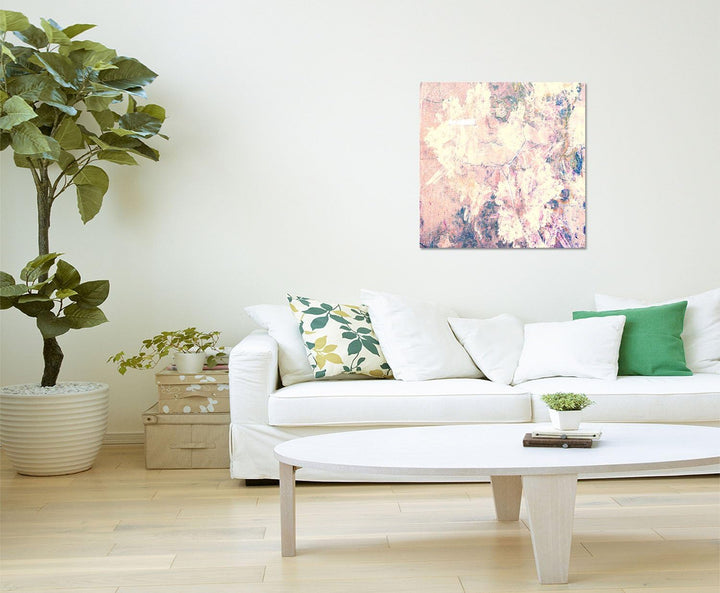 Paul Sinus Art Bild auf Leinwand Abstrakt327_60x60cm Abstraktes Motiv - Das Netzwerk - helle Farben