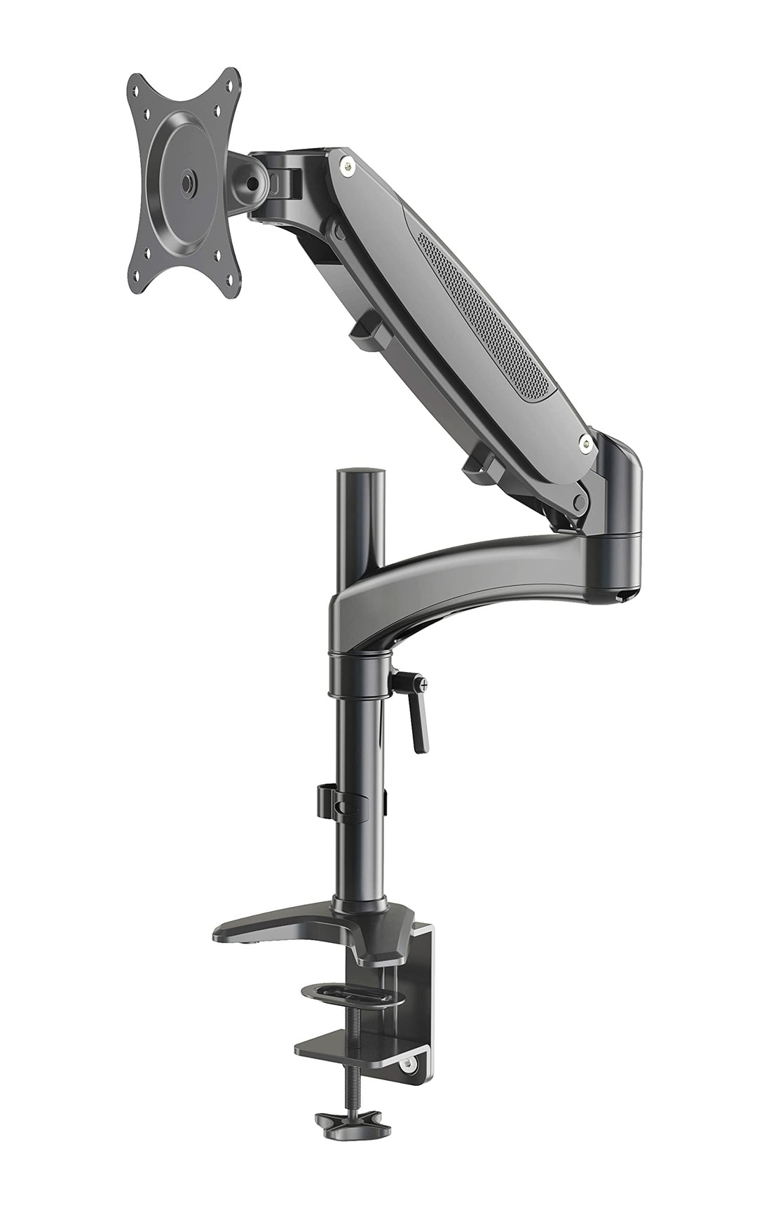 K&M 23873 Bildschirm-Halter Schwarz, Stahl - Flexible Schreibtisch-Halterung für Monitore bis 32 Zol