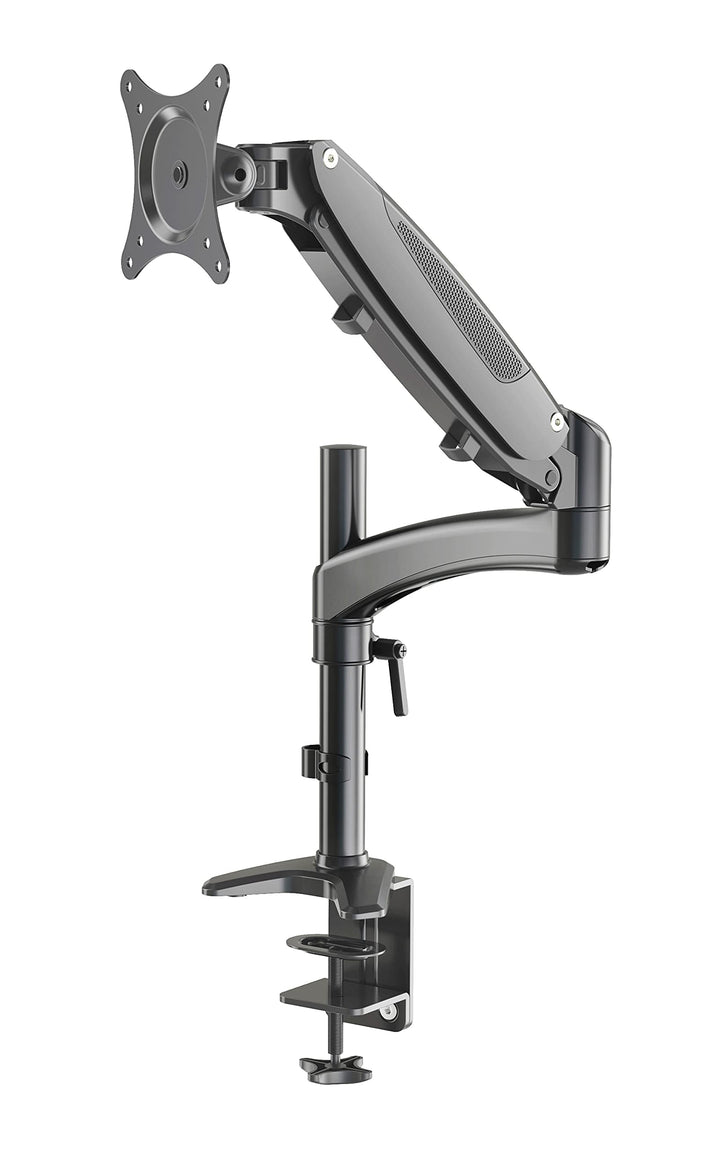 K&M 23873 Bildschirm-Halter Schwarz, Stahl - Flexible Schreibtisch-Halterung für Monitore bis 32 Zol