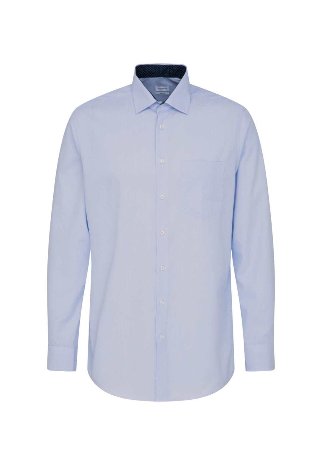 Seidensticker Herren Hemd 43 Hellblau, 43 Hellblau