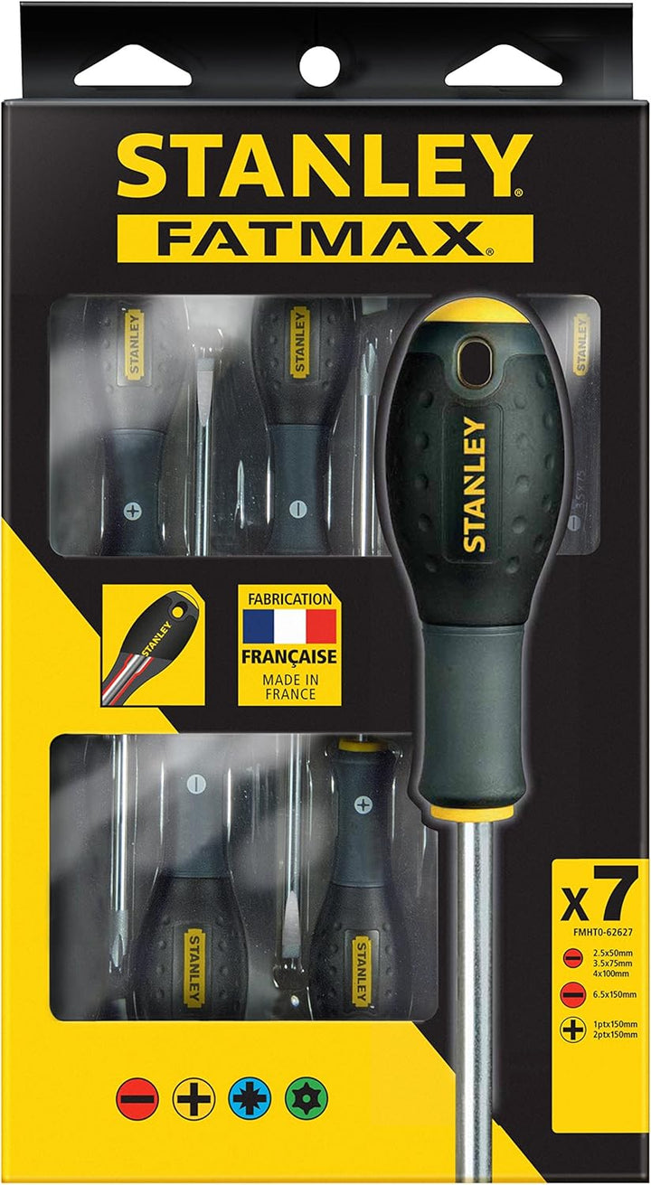 Stanley FatMax Set 7-teilig (Schraubendreher/zieher, Parallel/Schlitz/Phillips, für Elektriker) FMHT