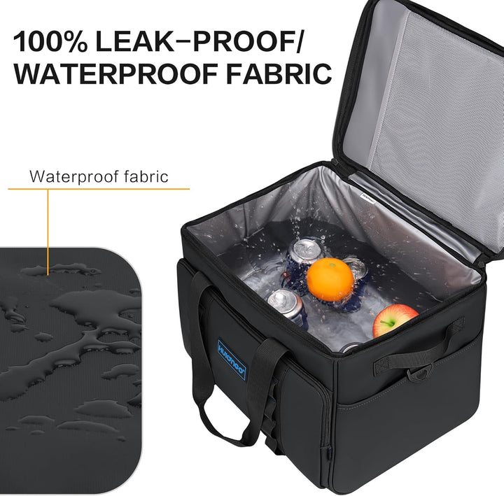 Hulongo Kühltasche Gross Lunchtasche Faltbar Thermotasche Wasserdicht Picknicktasche Isoliertasche C