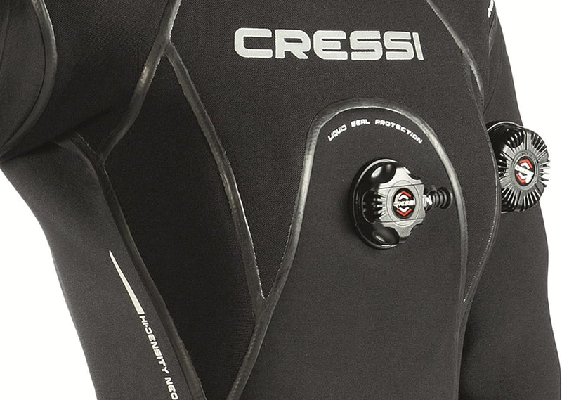 Cressi Unisex-Adult Inflataion Hose + Or for Suit (86Cm) Regler mit Schnellverbindung für Trockenanz