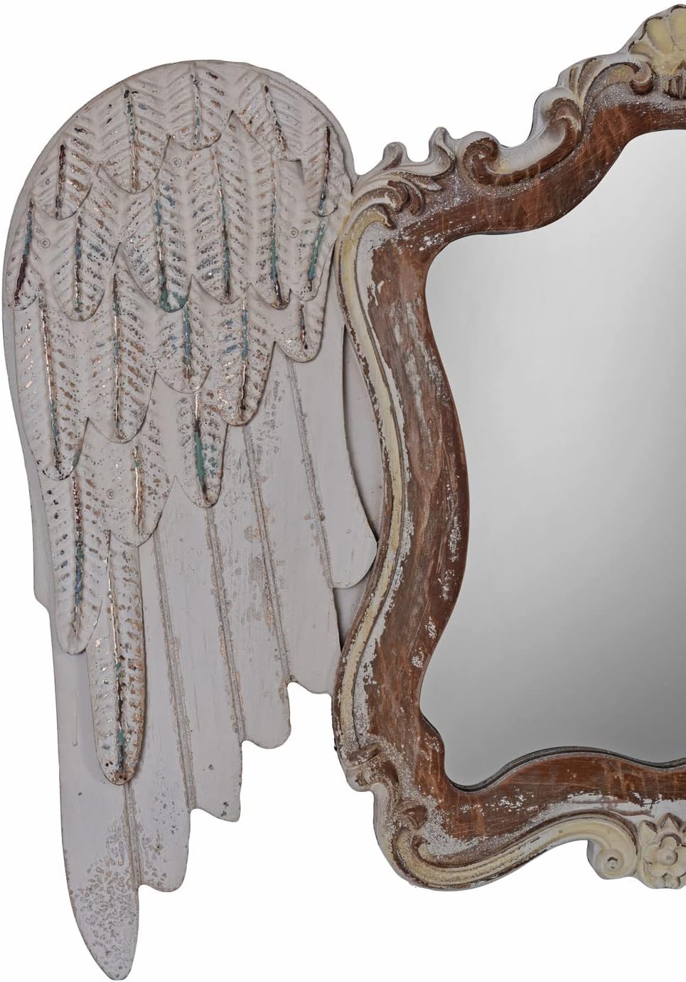 Wandspiegel Engelsflügel Hängespiegel Shabby Chic Spiegel 80 cm got034 Palazzo Exklusiv
