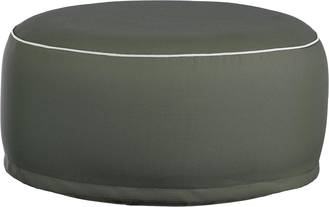 Brandsseller Outdoor Sitzhocker aufblasbar – Pouf Ø 55 x 25 cm – wasserabweisender Sitzsack für Gart