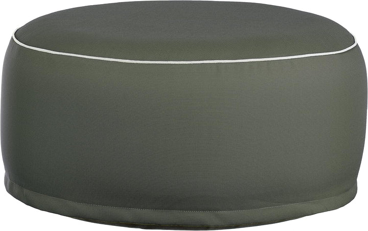 Brandsseller Outdoor Sitzhocker aufblasbar – Pouf Ø 55 x 25 cm – wasserabweisender Sitzsack für Gart