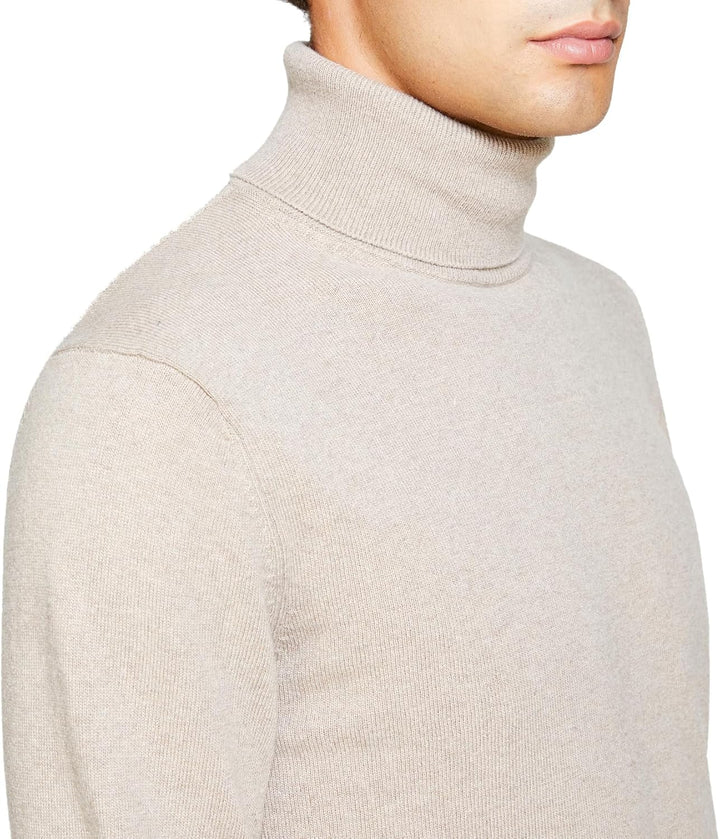 SISLEY Herren Sweater XL Beige Melange 64b, XL Beige Melange 64b