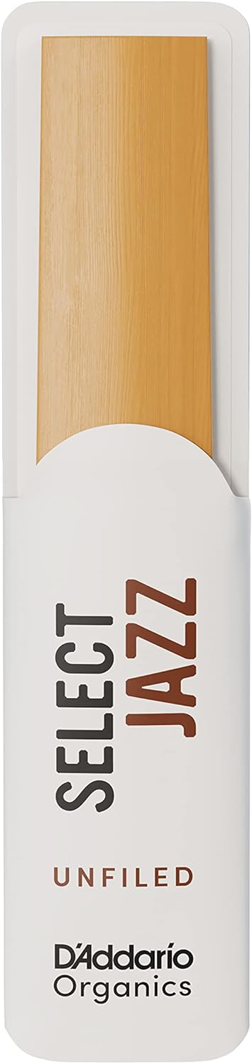 D'Addario Organisch Select Jazz Unfiled Baritone Saxophon-Stimmzungen - Saxophonrohre - Das erste un