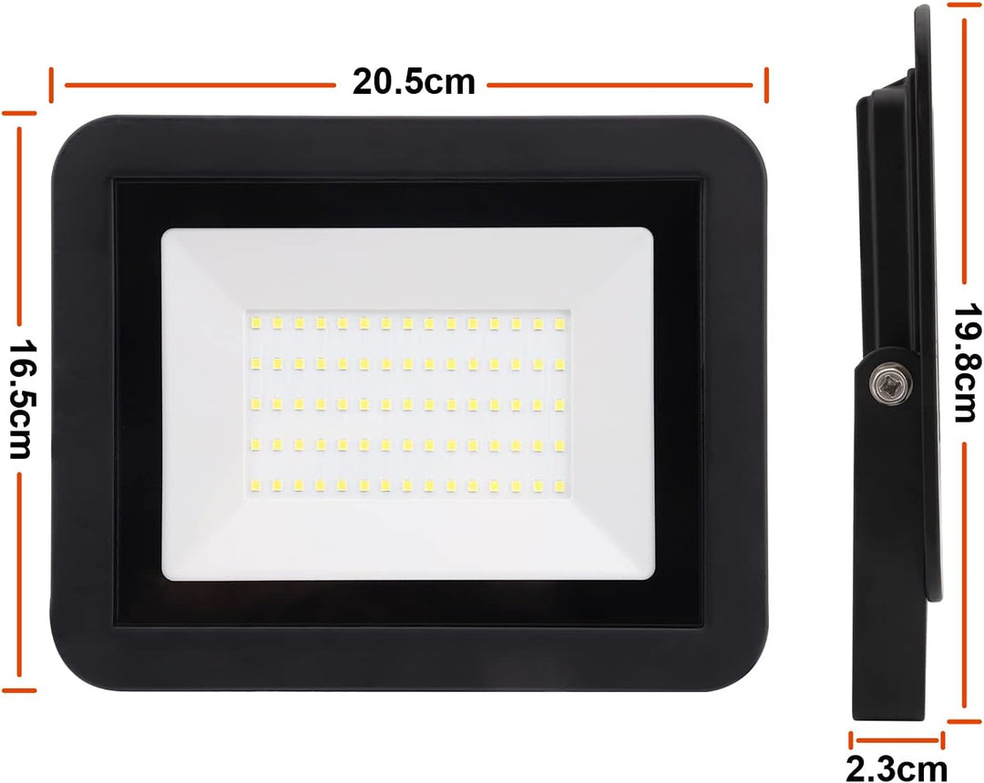 da LIGHT 50W LED Strahler Aussen & Innen, 6000K Kaltweiss 4500lm Aussenleuchte Superhell, LED Fluter