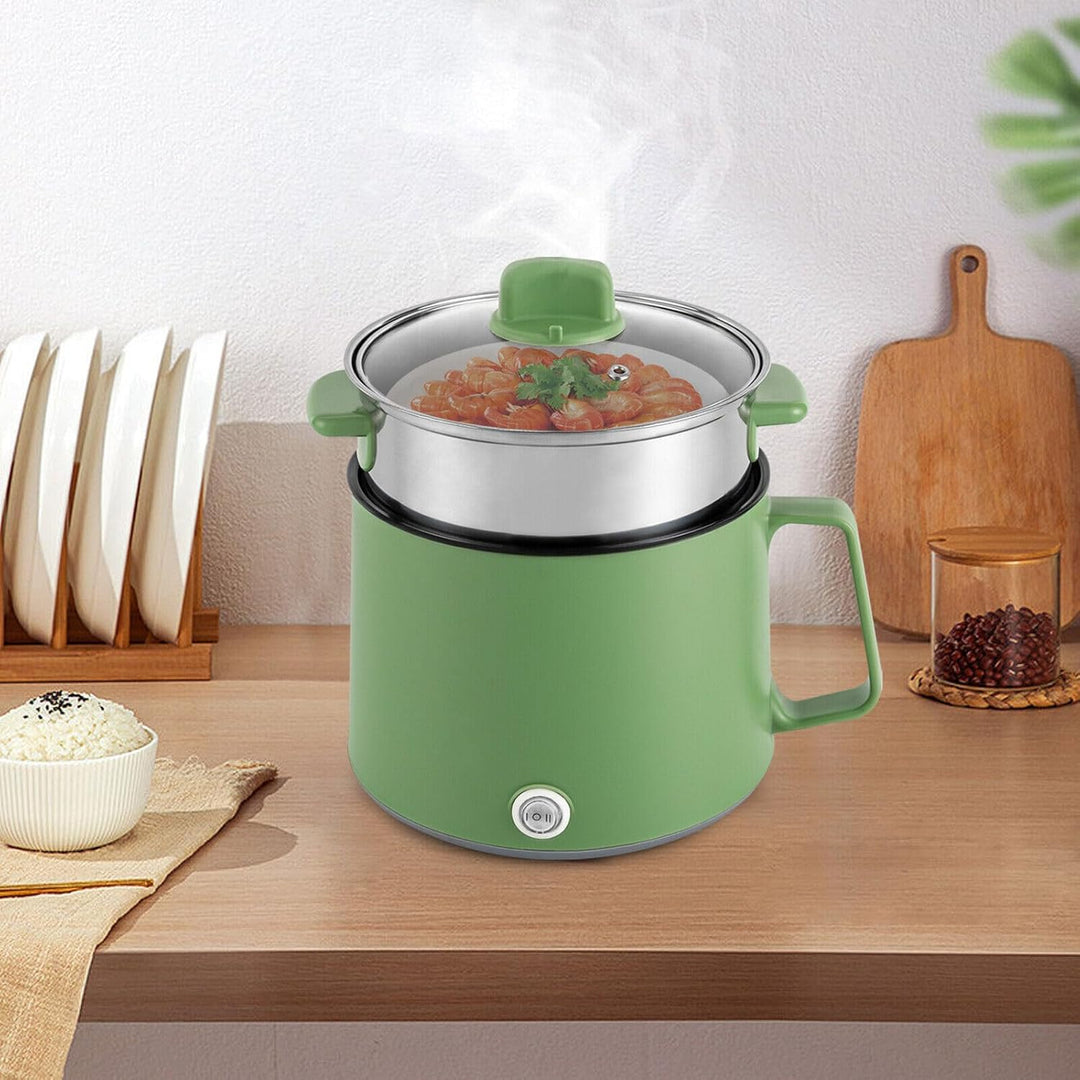 Elektrische Hot Pot 1.7L tragbare Antihaft Topf, elektrischer Multikocher mit doppelter Leistungsste