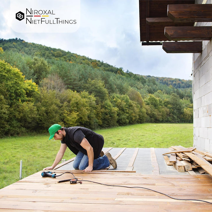 Terrassenschrauben 5x40 Edelstahl A4 Linsenkopfschrauben Torx Schrauben 5mm stark 200 Stück Holzschr