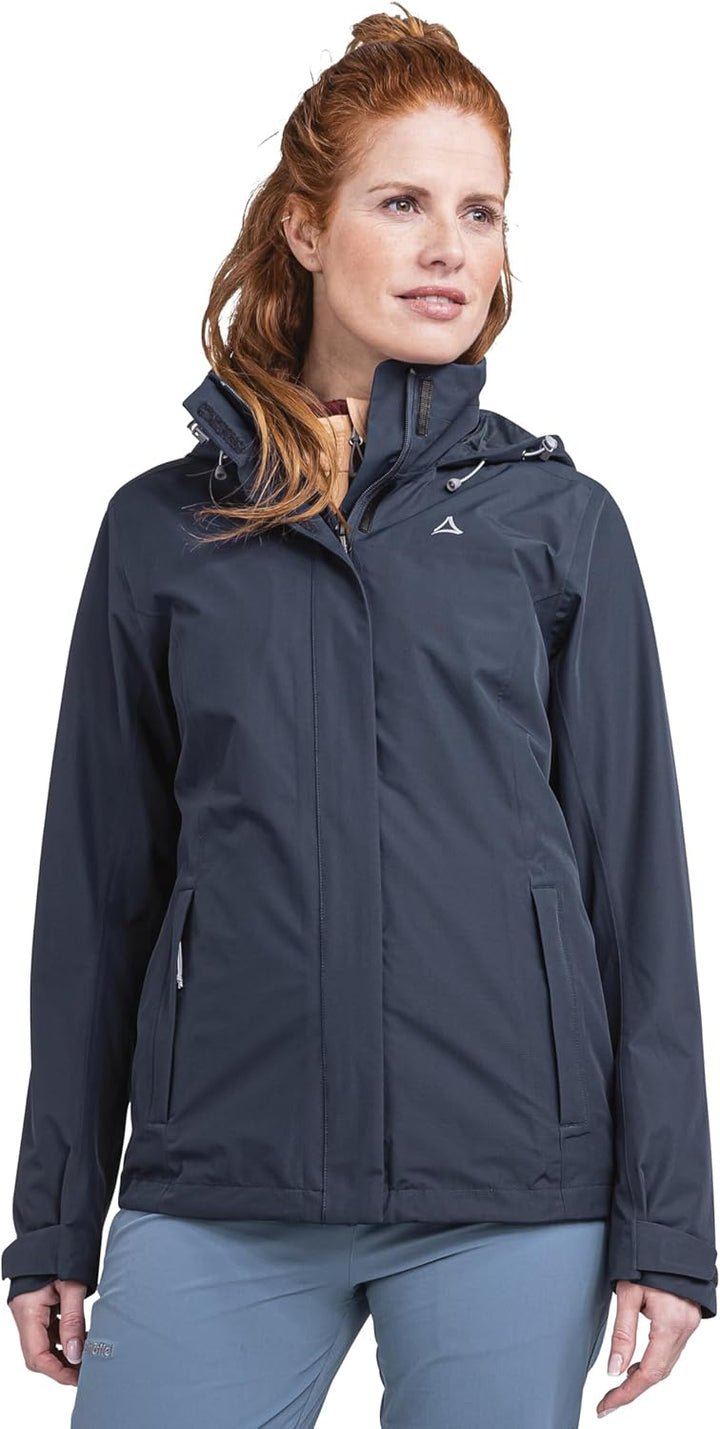 Schöffel Damen Jacket Gmund L, wind- und wasserdichte Regenjacke, atmungsaktive Outdoor Jacke, Wande