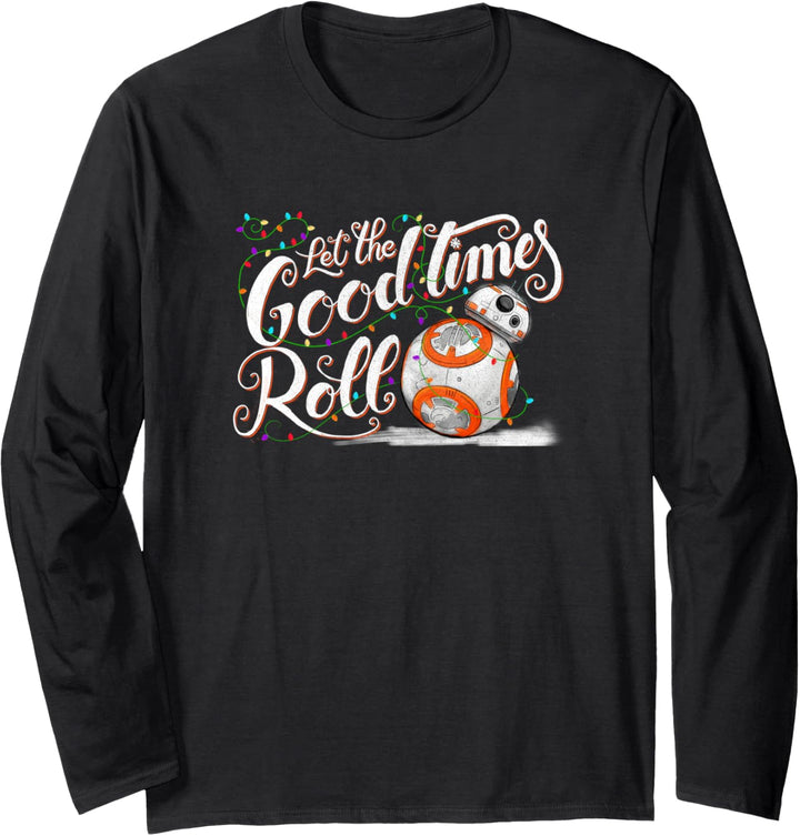Star Wars Christmas BB-8 Let The Good Times Roll Langarmshirt