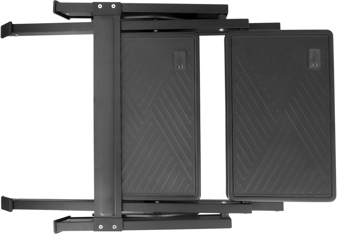 BERGER AluStep Duo Trittstufe | Klappbarer Camping Doppeltritt aus Aluminium