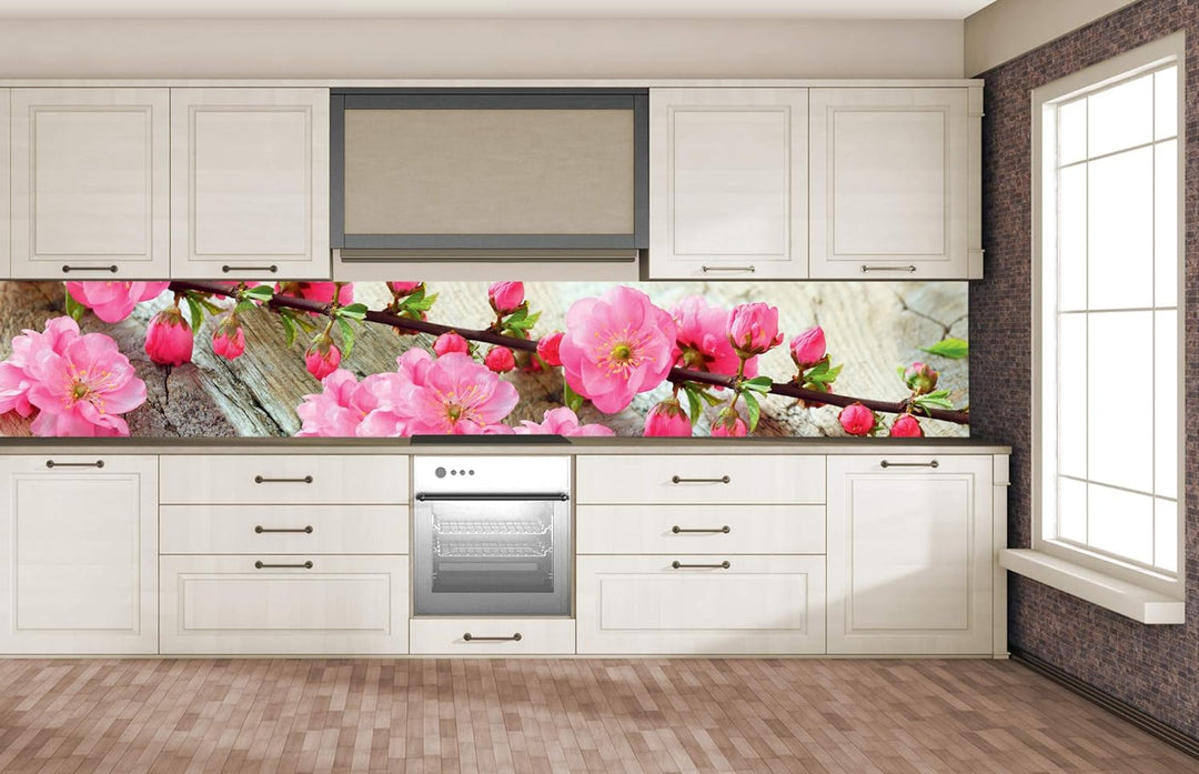 DIMEX Küchenrückwand Folie selbstklebend Sakura | Klebefolie - Dekofolie - Spritzschutz für Küche |