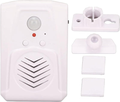 Bewegungssensor Alarm, 1W Lautsprecher Klar und Laut, 8Min Multi Segment Sprachaufzeichnung, Unterst