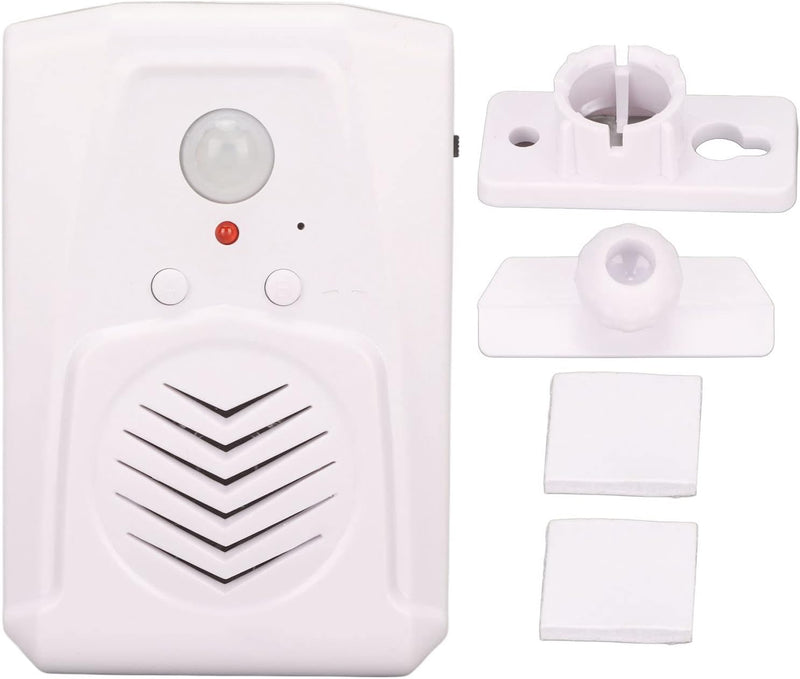 Bewegungssensor Alarm, 1W Lautsprecher Klar und Laut, 8Min Multi Segment Sprachaufzeichnung, Unterst