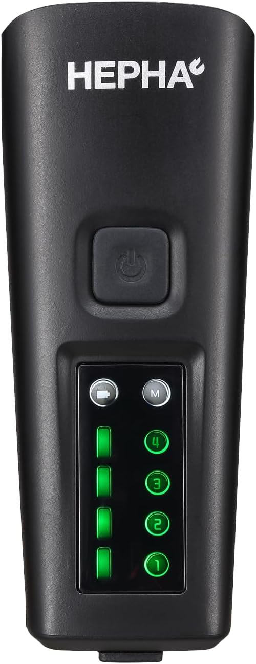 HEPHA Fahrrad Frontlicht 100 LUX mit OSRAM-LEDs，StVZO Zugelassen Fahrradlicht Vorne，IPX5 Wasserdicht