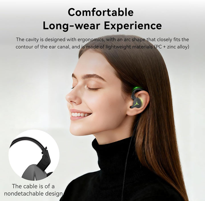 Yinyoo KBEAR Venus Kabel-Gaming-Kopfhörer mit Dynamischer RGB-Beleuchtung, 10 mm Treiber, USB-C IEM
