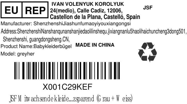 JSF Mitwachsende kleiderbügel Kinder, Set20 Stapelbare Kleiderbügel mit Bärchen-Haken, rutschfest Ba