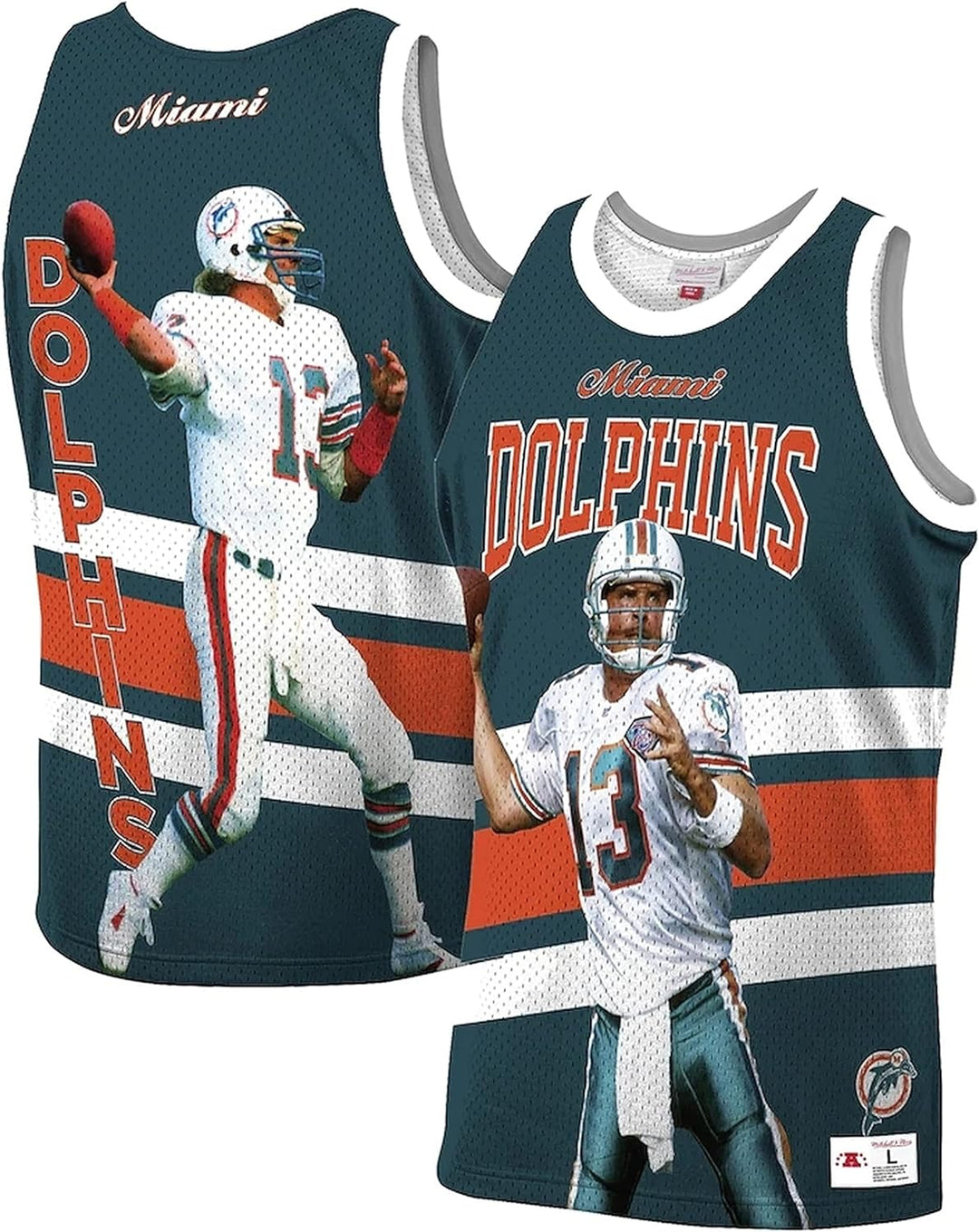 Mitchell & Ness NFL Sublimated Player Tank Miami Dolphins Dan Marino (L, l)
