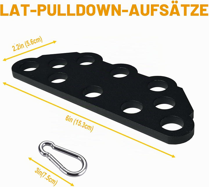 KORIKAHM Multi-Grip LAT Pull Down Bar für Home Gym Fitness, Spreizplatte LAT Pulldown Aufsätze für P