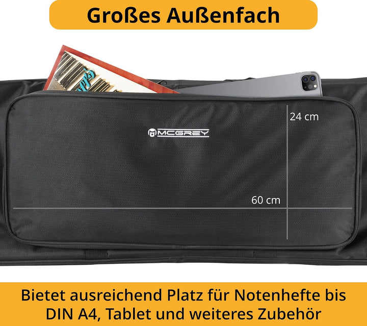 McGrey KBT-3222-88 Keyboardtrolley - Trolley-Gigbag für Keyboard &amp; Piano mit 88 Tasten - Leicht, kom