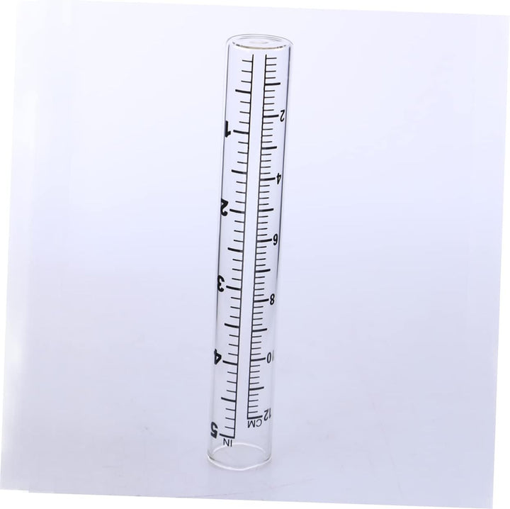 Reagenzglas Regenmesser 12cm Flachboden Glas Mit Skala Für Garten Landwirtschaft Klimaforschung Nied
