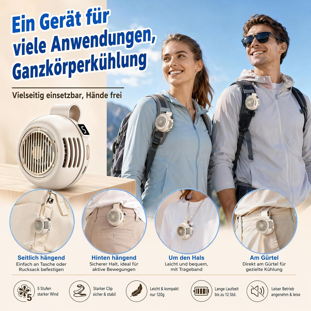 xinrongda Small Clip Ventilator, 2026 Neu Mini Ventilator Mit Clip | Portable Silent Mini Bladeless