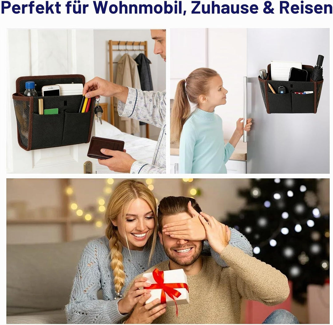 Wohnmobil Organizer 2 Stück, Faltbarer Hängeorganizer Ohne Bohren, Wohnwagen Deko Aufbewahrung Campi