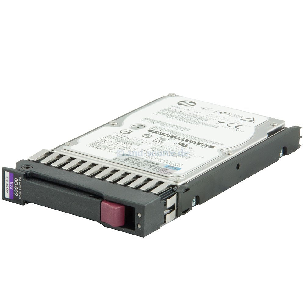 HP 581286-B21 Festplatte (600 GB, 6G, SAS, SFF, 10000 RPM, 2,5 Zoll / 63,5 mm)
