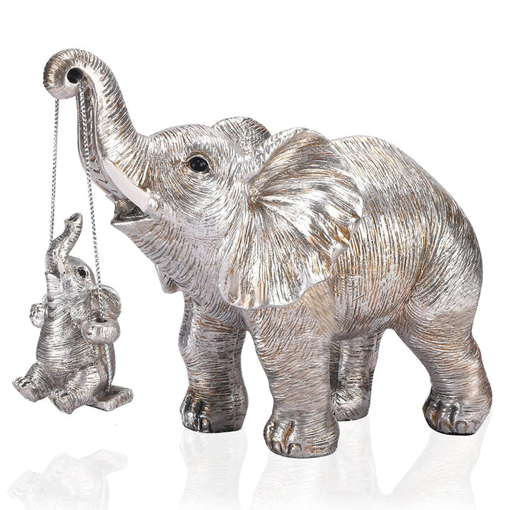 Elefanten Deko, Elefant Statue Figure, Mama Geschenk, Elefanten Skulptur bringt Glück, Gesundheit un