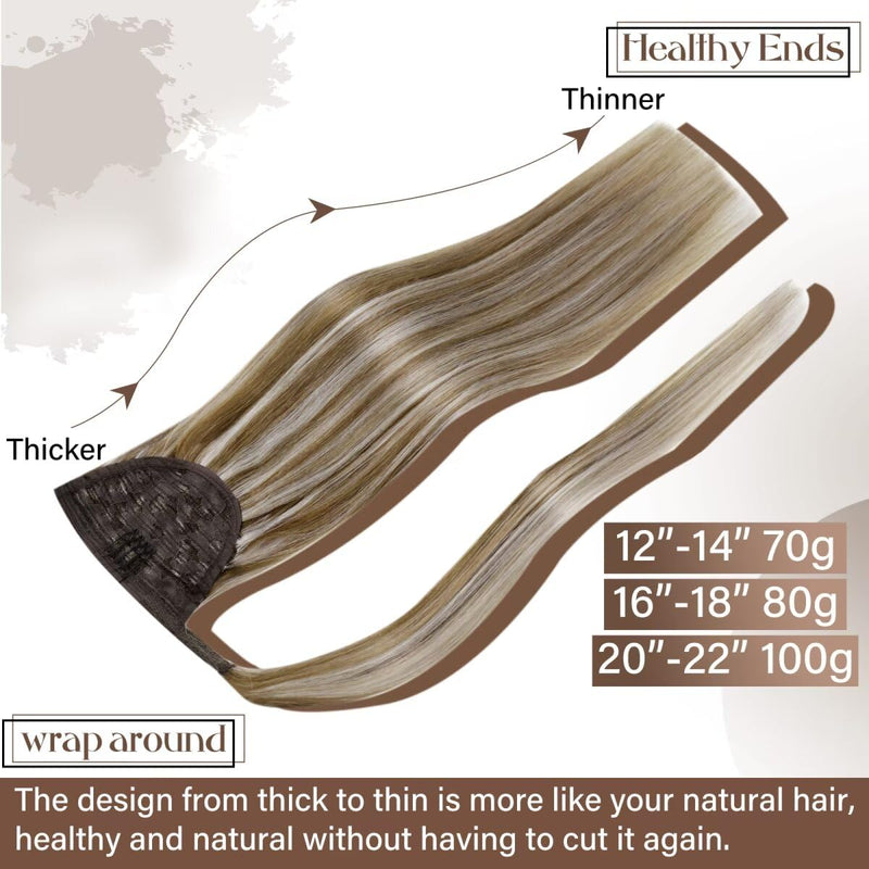 Hetto Extensions Echthaar Zopf Blond Ponytail Echthaar Extensions Remy Zopf Extensions Echthaar High