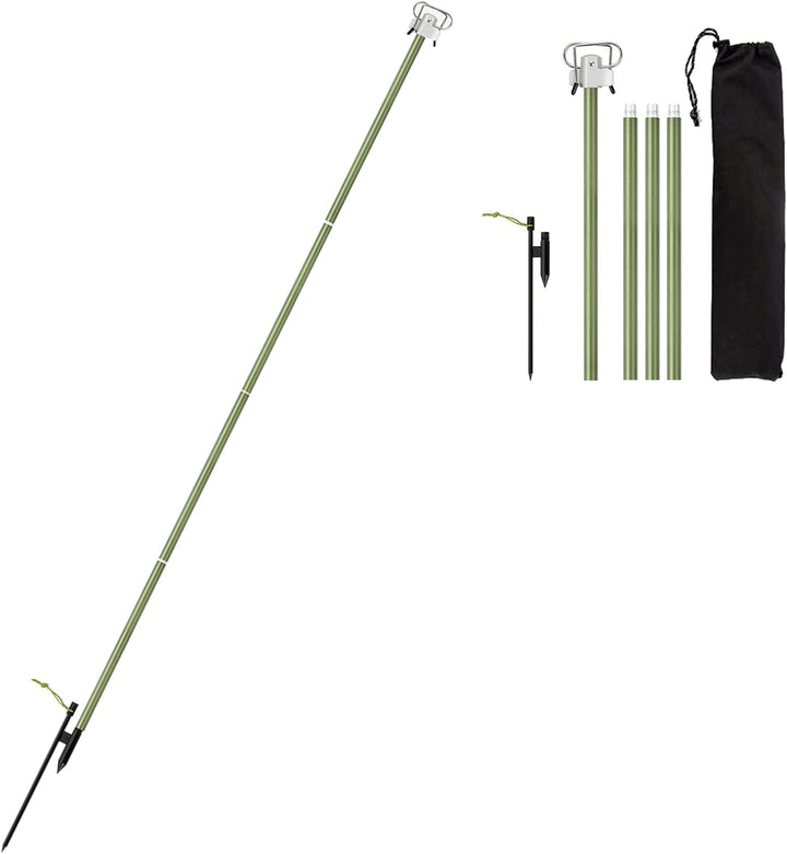 lyrlody Klappbarer Campinglampenmast, Aluminiumlegierung Campinglaternenständer, Klappbarer Lichtstä