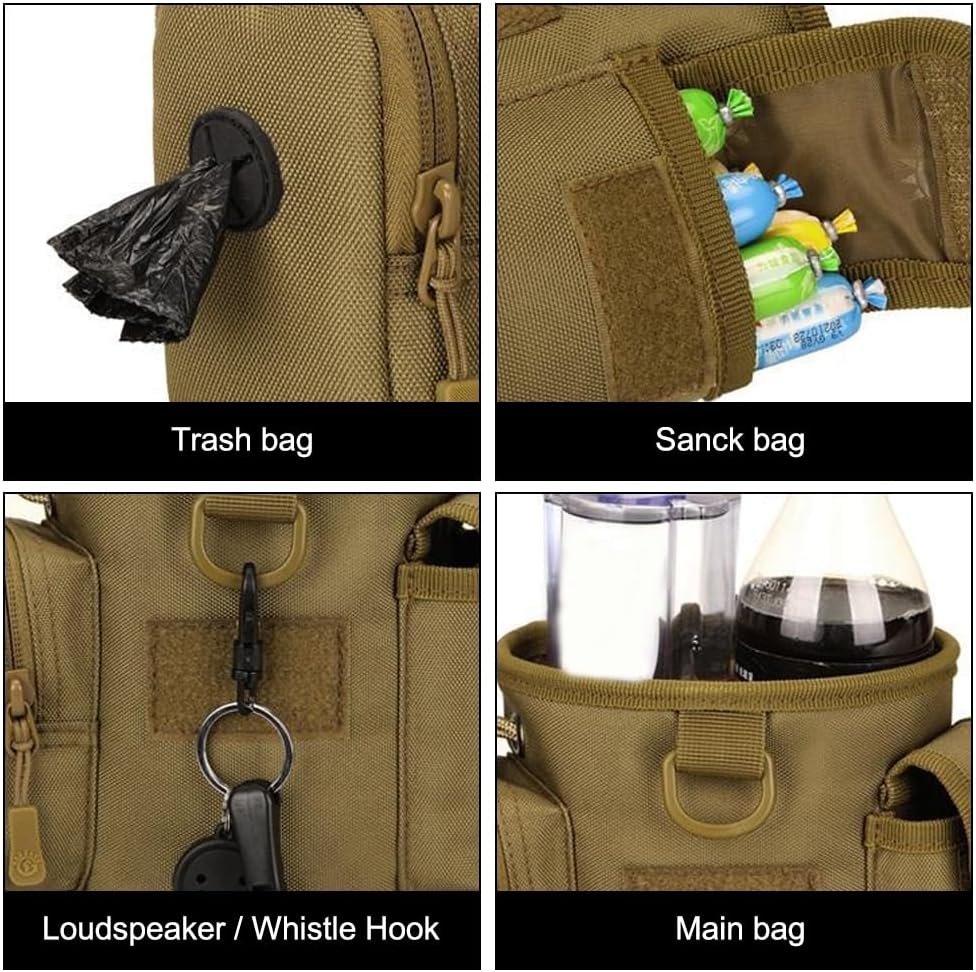 DONGKER Trainingstasche für Hunde, wasserdichte Hunde Leckerlibeutel, Multifunktional Leckerlitasche