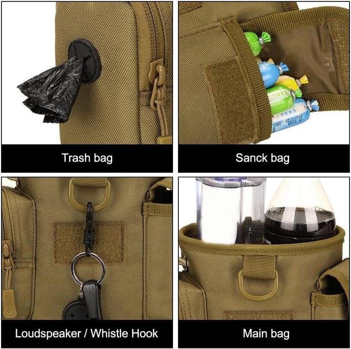 DONGKER Trainingstasche für Hunde, wasserdichte Hunde Leckerlibeutel, Multifunktional Leckerlitasche