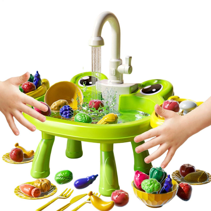 Spielspüle - Realistisch Elektrisch Interaktiv,Kinder Spüle Mit Realistischem Fliessendem Wasser,für