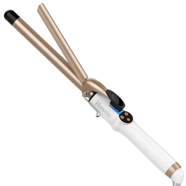 Hoson 19mm Lockenstab Pro Curl, Keramik Turmalin Beschichtung Lockenstab, LCD Display 9 Hitzeeinstel