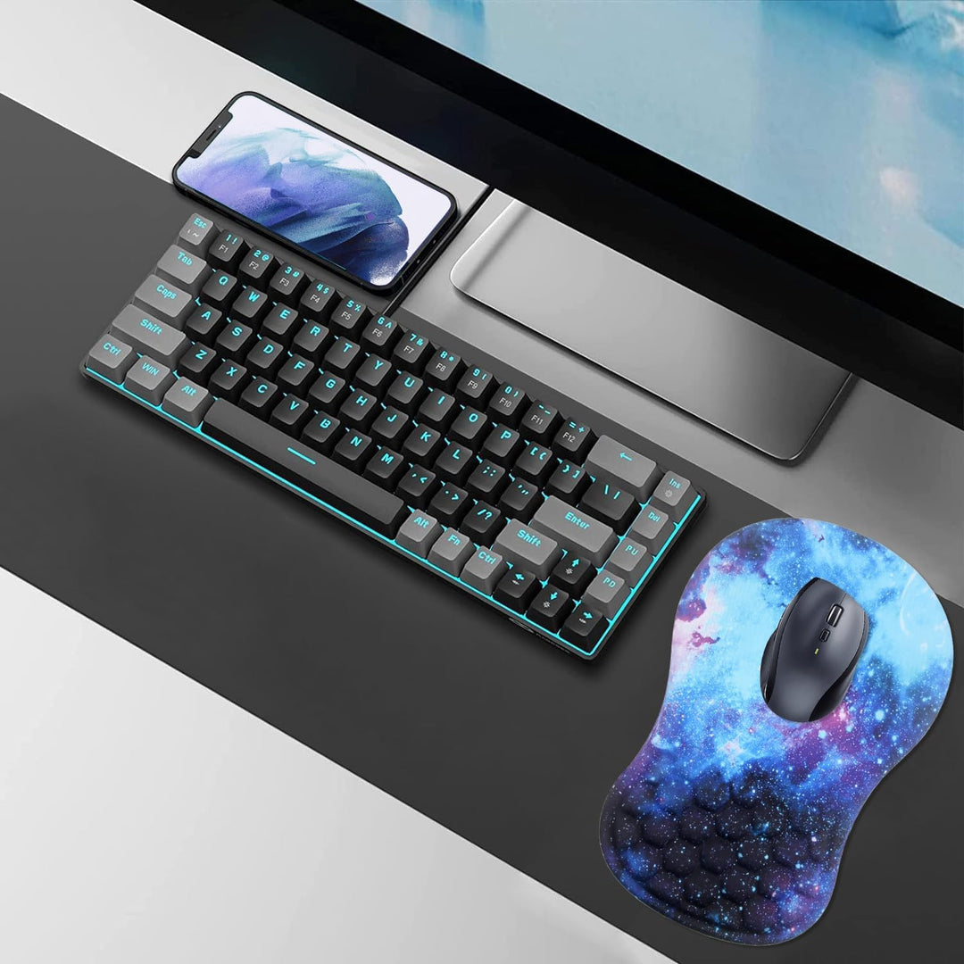 Mauspad mit Handgelenkauflage,Ergonomisches Mousepad zur Linderung von Schmerzen im Karpaltunnel, Me