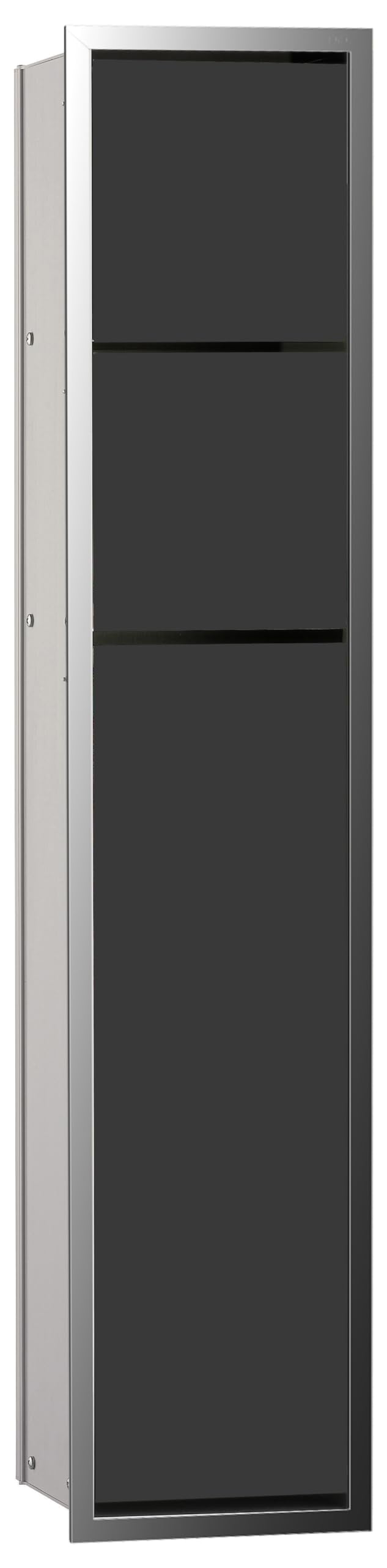 Emco ASIS 150 Unterputz-Schrankmodul für das Gäste-WC, Badezimmerschrank als Toilettenpapierhalter &amp;