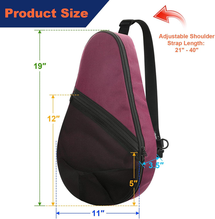 Cosmos Padelschlägertasche Pickleball Paddelschlinge Rucksack Padelschläger Aufbewahrungstasche Pade