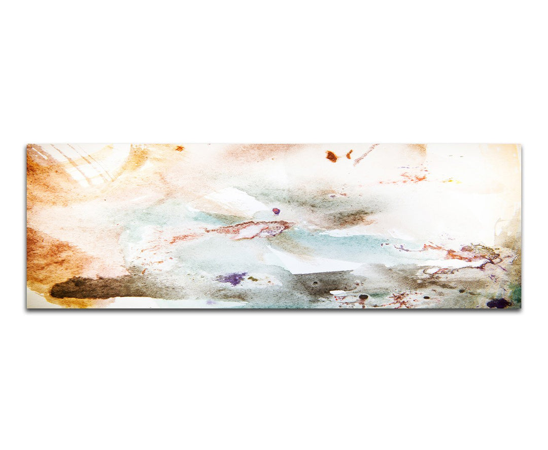 Paul Sinus Art Panoramabild auf Leinwand und Keilrahmen 150x50cm Malerei Hintergrund abstrakt Grunge