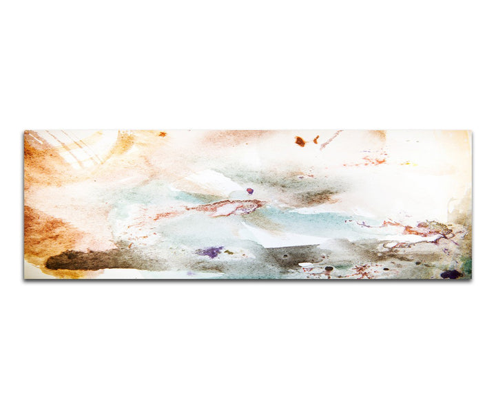 Paul Sinus Art Panoramabild auf Leinwand und Keilrahmen 150x50cm Malerei Hintergrund abstrakt Grunge