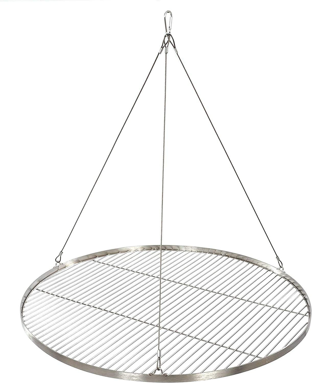 80 cm Grillrost Edelstahl für Schwenkgrill 3 Bein BBQ Grill Rost mit Seil neu
