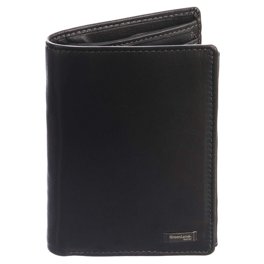 Greenland Nature Black Nappa Geldbörse RFID 9,5 cm