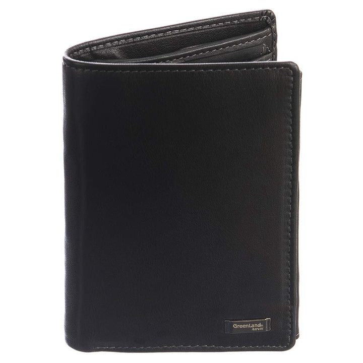 Greenland Nature Black Nappa Geldbörse RFID 9,5 cm
