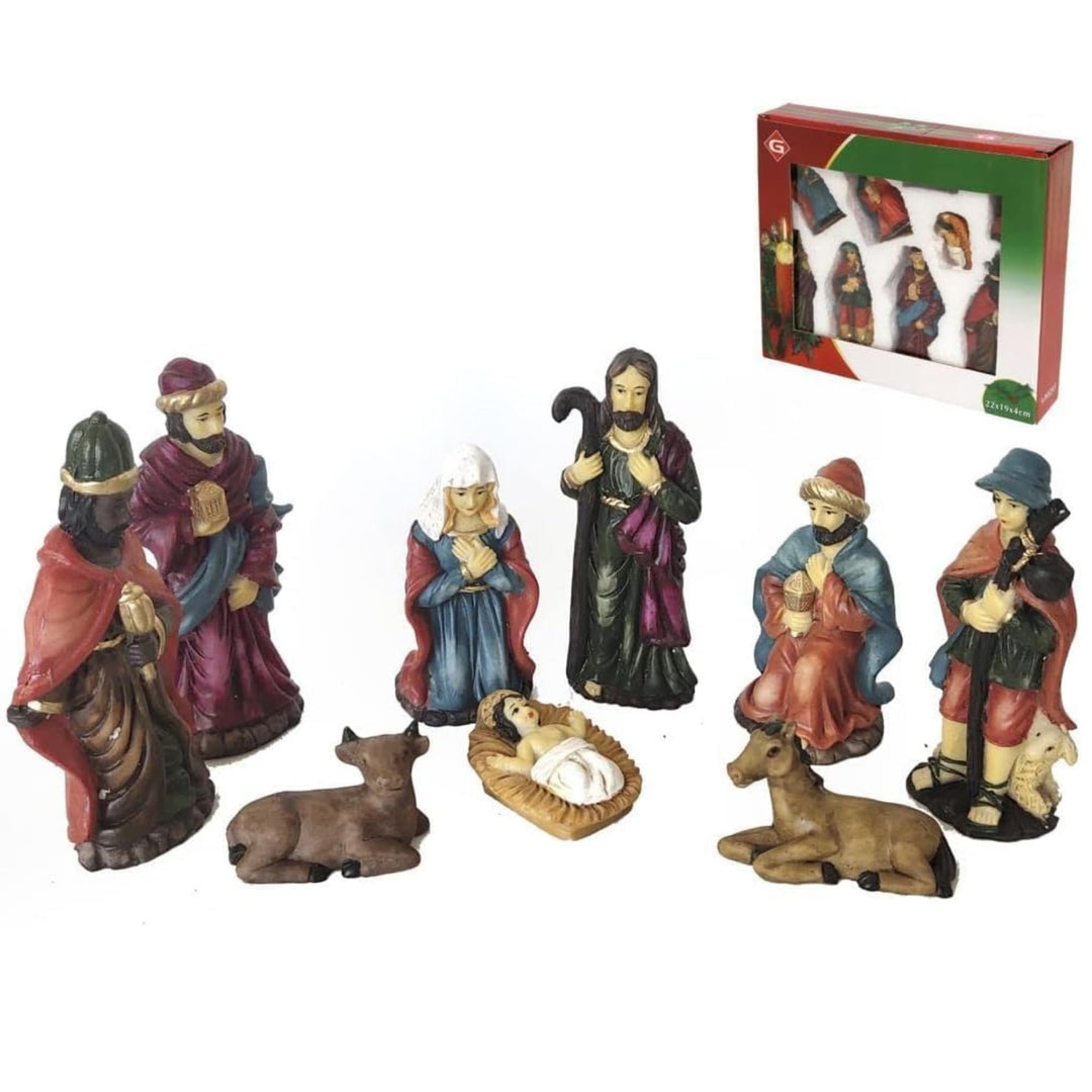 BEST&FREE Weihnachtskrippe Komplettset Mit Krippenfiguren Set 15Cm. Krippenzubehör Weihnachtskrippe