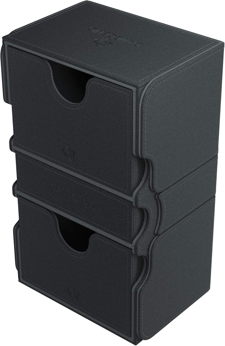 Gamegenic GGS20025ML Stronghold 200-Card Convertible Deck Box, Black Schwarz, Schwarz