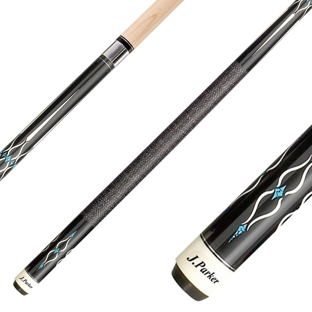 Parker Billardqueue JP-Serie, 2-TLG.Profi-Cue, hochwertiges Ahornholz und Leinenwicklung Griffbereic